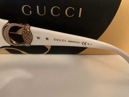 Gucci Sunglasses GG3726/F/S Women’s White Purplish Tint - Picture 3 of 4