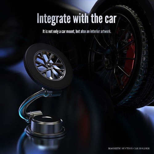 360° Rotation Magnetic Car Phone Mount Foldable Car Mount Stand Universal Holder - Picture 5 of 13