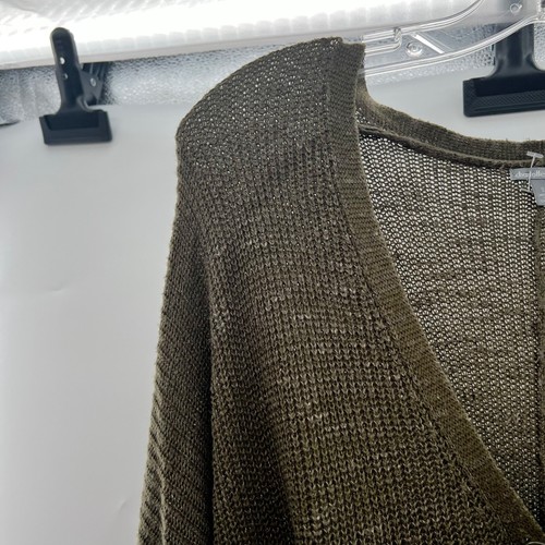 Charlotte Russe Women's V-Neck Button Up Knit Cardigan Green Size Small - Picture 3 of 9