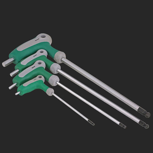 T Handle Allen Ball End Hex Key Hexagon Crv Wrench Spanner 2/2.5/3/4/5/6/8/10mm - Picture 2 of 8