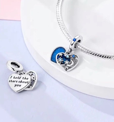 Charm For Bracelet Beads 925 Sterling Silver 24h Free Delivery Special Price - Picture 198 of 271