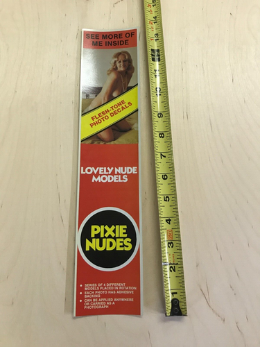 Vintage Condom Vending Machine Decal  Pixie Nudes   FREE SHIPPING