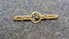 Vintage Gold Filled Pin With Seed Pearls