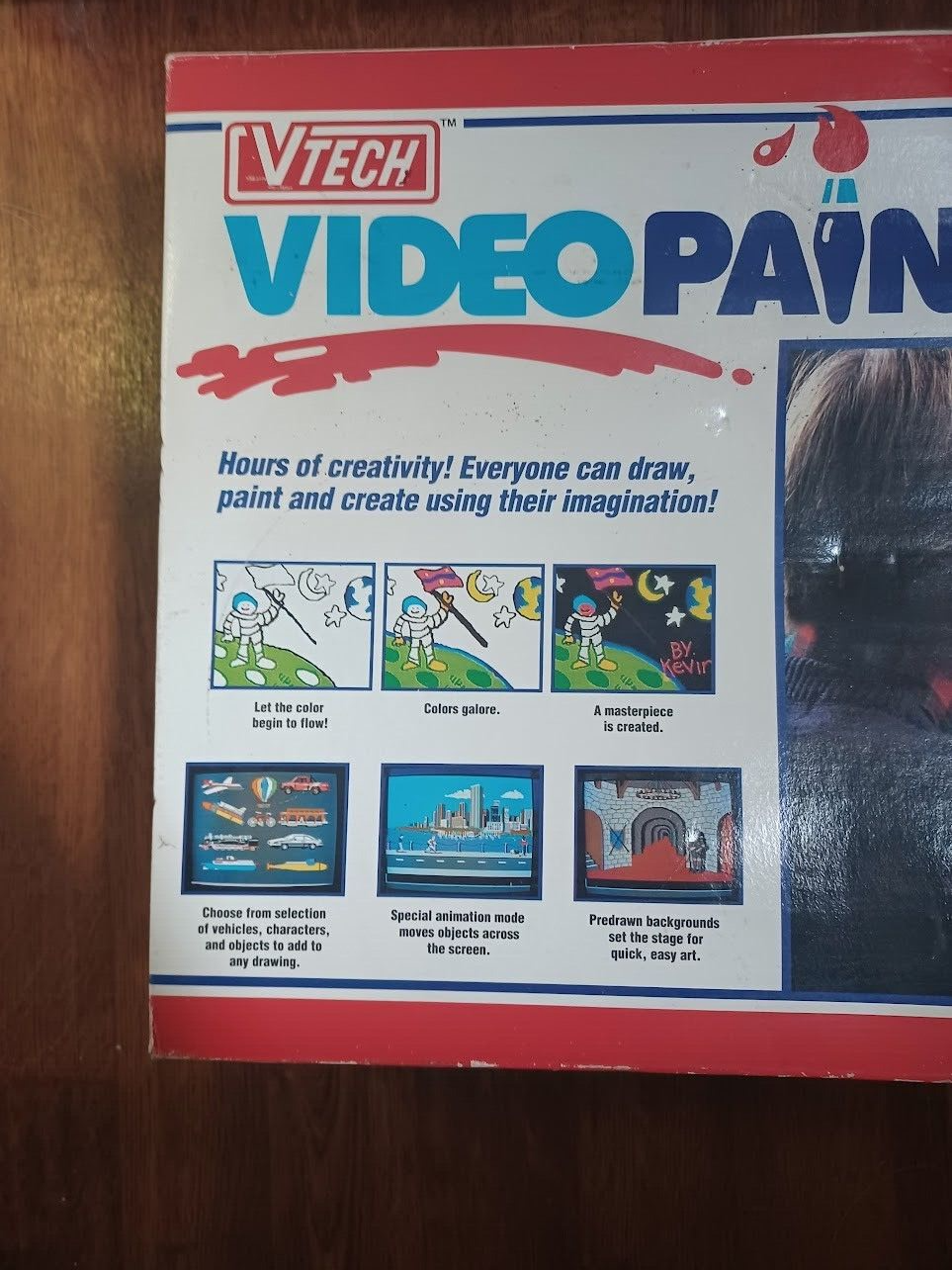 VTech Vtg 1991 Video Painter TV Drawing Pad System W/Instru. No Stylus