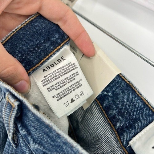 AGOLDE Vintage Flare Dark Wash High Rise Classic Denim Jeans in Absolute 32 NWT - Picture 8 of 11