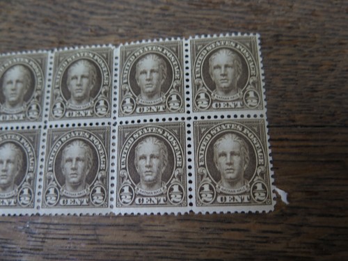 US Block of 16 Stamps (Nathan Hale) 551 - UNCUT 16 IN TOTAL IN GOOD SHAPE - Picture 5 of 8