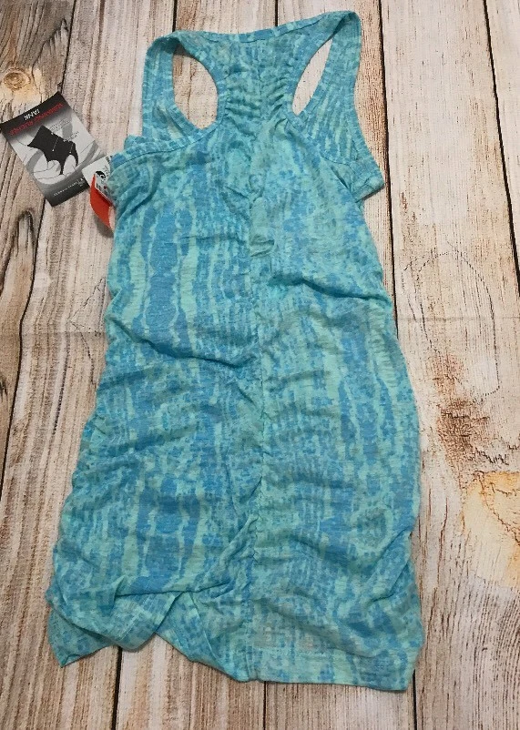 Camiseta sin mangas Bally Active para mujer espalda deportiva talla M azul cuello redondo fruncido lateral nueva con etiquetas Foto 2 de 4