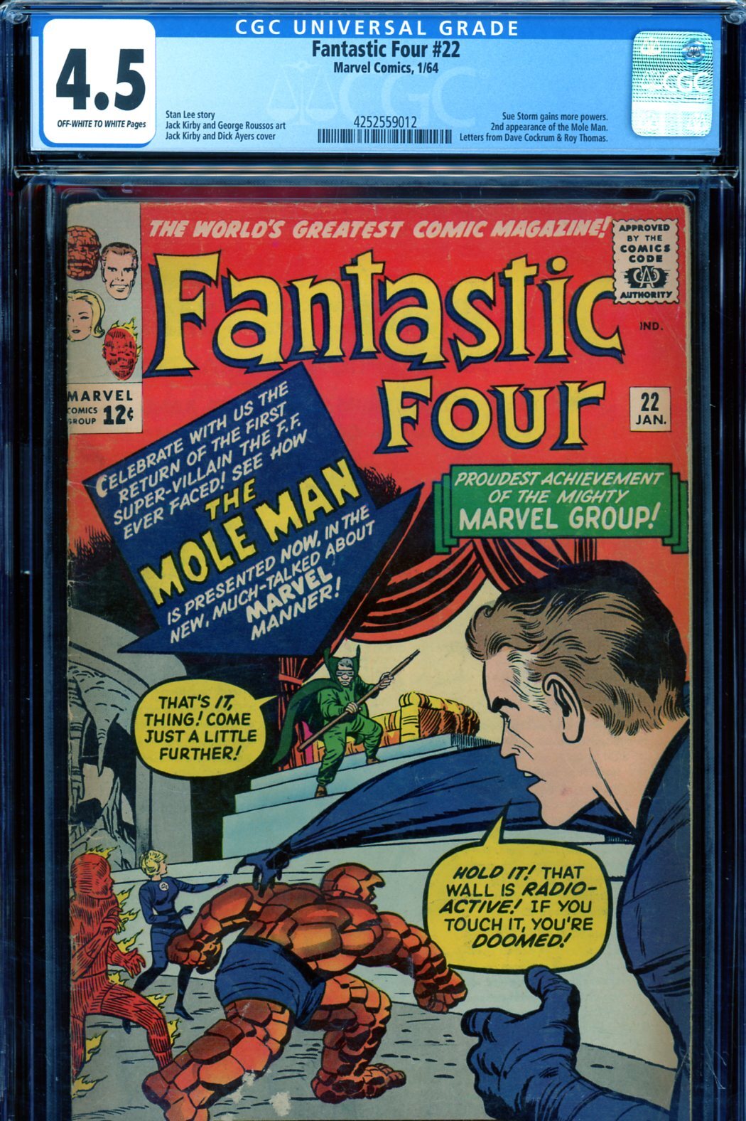 アメコミリーフ Fantastic Four #22 CGC 9.8 アメコミリーフ Fantastic Four #22 CGC 9.8