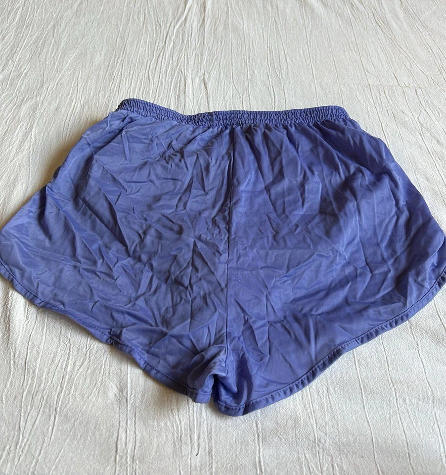 Pantalones Cortos para Correr ADIDAS Trifolio Nylon Años 70-80 Para Mujer Grandes Forrados Lila EE. UU. DE COLECCIÓN Foto 4 de 4