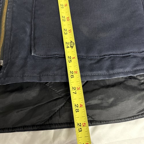Gilet Carhartt vintage uomo blu tela d'anatra trapuntato foderato VO2-MDT taglia XL - Foto 11 di 11