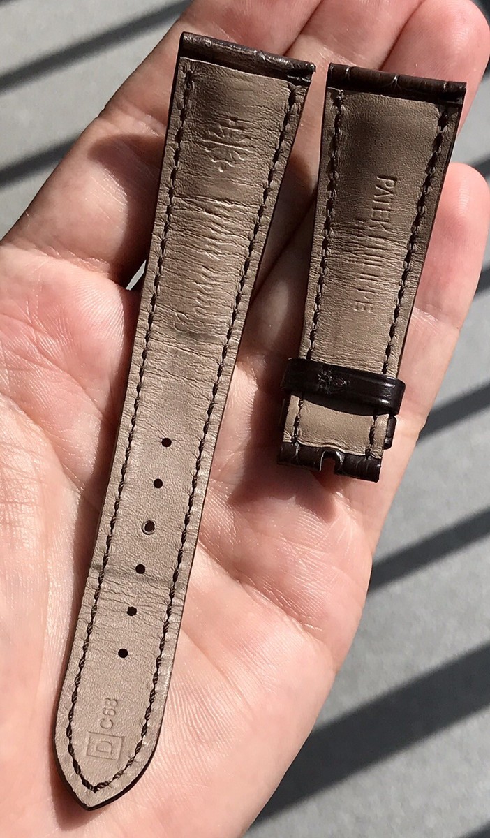 Authentic Patek Philippe 21mm x 16mm Brown Alligator Watch Authentic Patek Philippe 21mm x 16mm Brown Alligator Watch