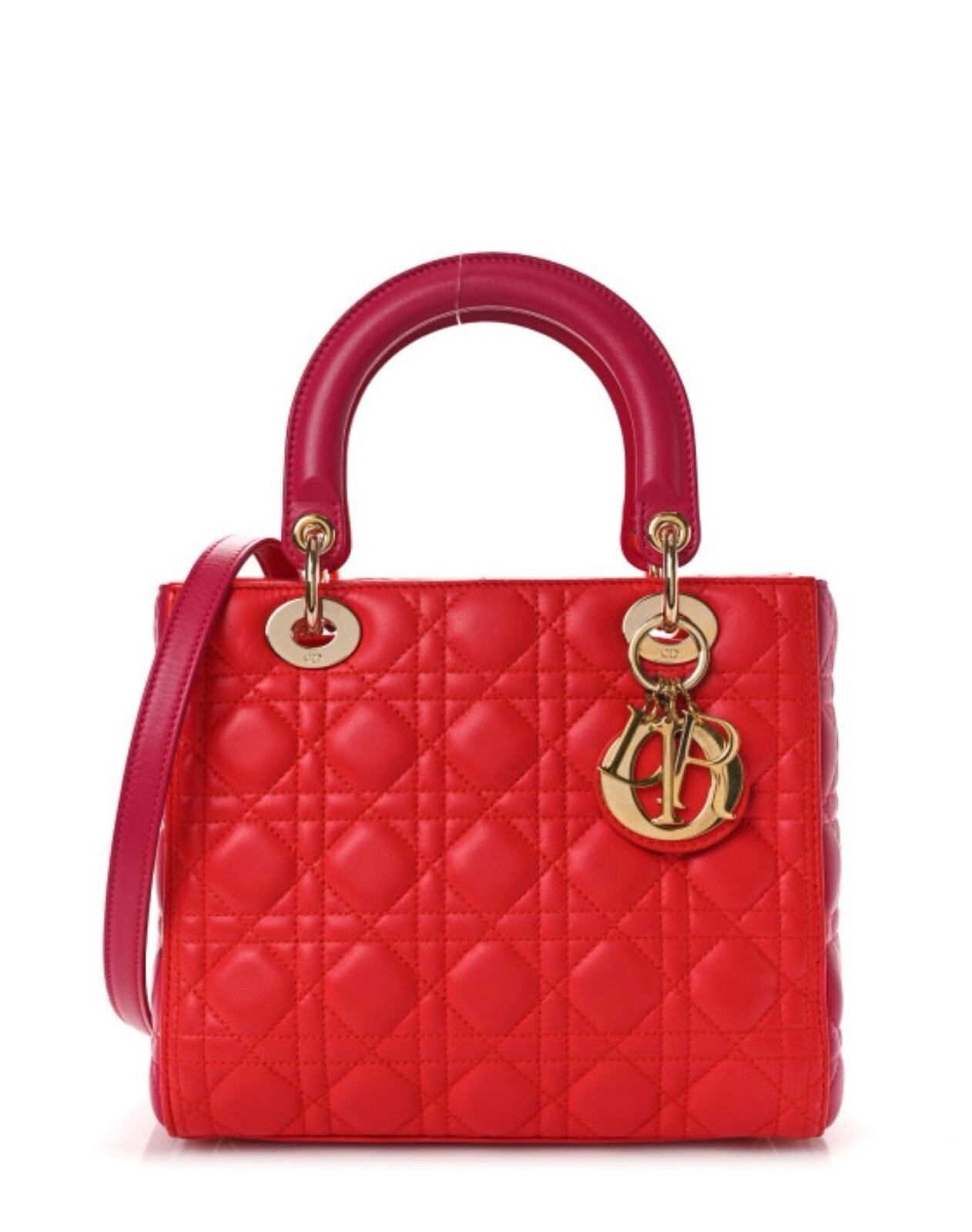 Lady Dior Medium Handbag in Premium Leather