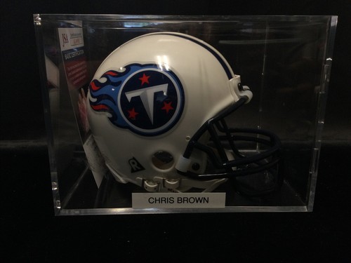 Chris Brown signed Tennessee Titans Mini Helm JSA COA handsigniert -1# - Bild 5 von 5