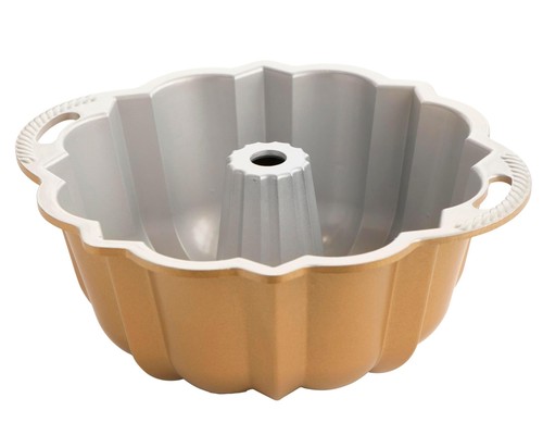 Nordic Ware Anniversary Bundt 12 Cup Gold - Picture 2 of 5