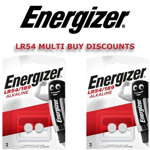 lr54 battery Energizer Alkaline 1.5v 4 189 AG10 Button Batteries LR1130 x4 - Picture 1 of 15