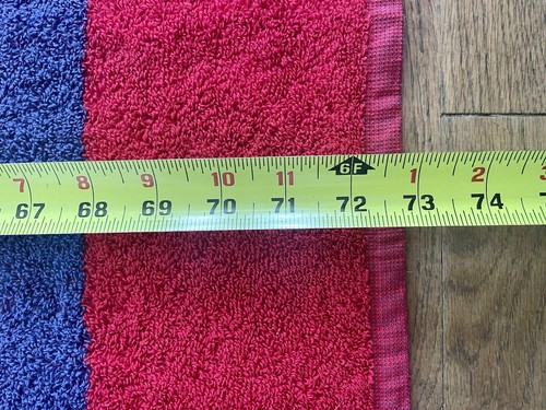 Telo mare Ralph Lauren Polo 36x72 blu navy rosso reversibile nuovo con etichette vintage anni 80 90 - Foto 7 di 13