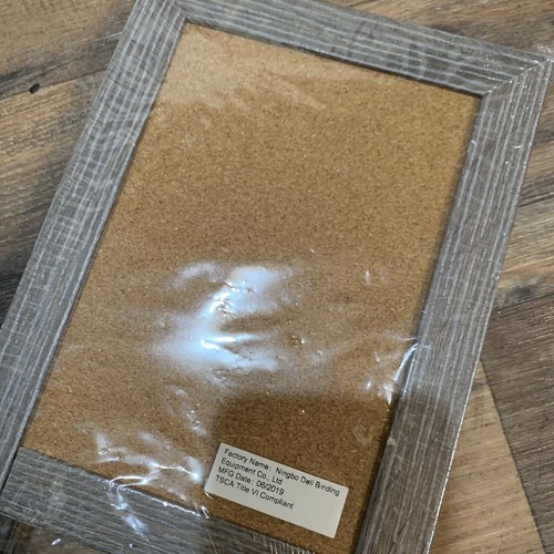 Pen + Gear Chalk Cork Easel Grey Rustic Finish For Wedding Baby Shower Parties - Picture 9 of 9