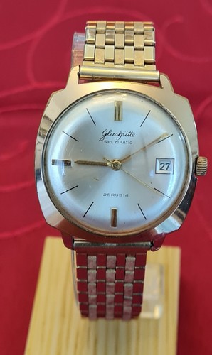 Glashütte Spezimatic 26 Rubis, Automatik Datum in 3 Uhr, Vintage, volle Funktion