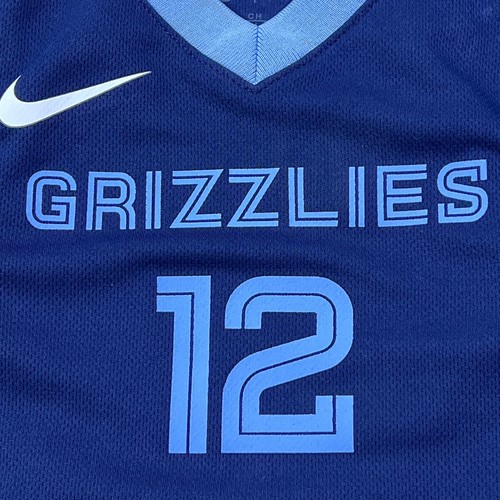 Nike Memphis Grizzlies Jersey Youth Small Blue JA MORANT #12 Basketball Swoosh* - Picture 5 of 13