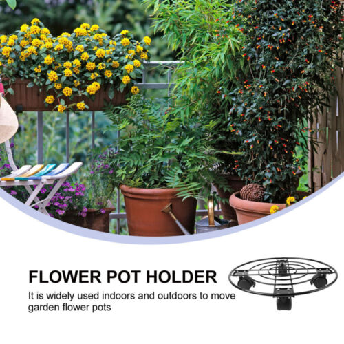 Heavy Duty Plant Dolly Wheels Flower Pot Base Trays for Pots image