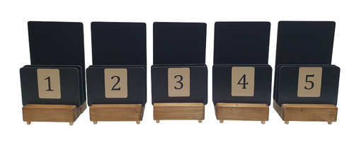 SOPORTE MENÚ - SOPORTE FOLLETO CADA UNO NUMERADO INDIVIDUALMENTE. HECHO A MANO POR NOSOTROS MISMOS. - Imagen 1 de 9