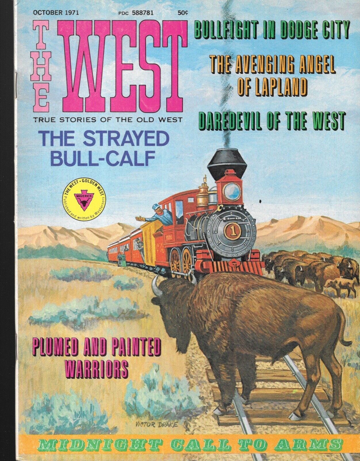 The West  Oct.1971 Dodge City Bullfight Indian Captive Mangas Coloradas