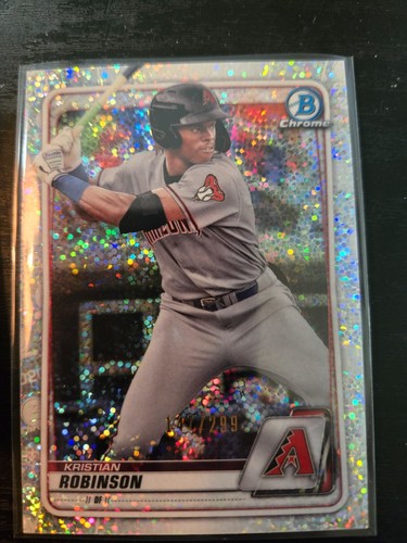 2020 Bowman Chrome Prospects Speckle Refractor #D /299 Kristian Robinson #BCP-27