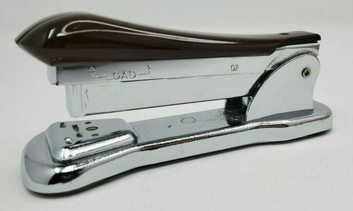 Vintage Ace Cadet LiftTop Stapler Brown Bakelite Top Model 302 Uses #300 Staples - Picture 2 of 5