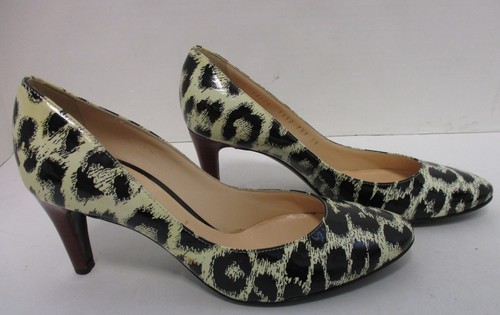 CASADEI decolte tacco rosso leopardo nero vernice avorio taglia 36 - Foto 4 di 10