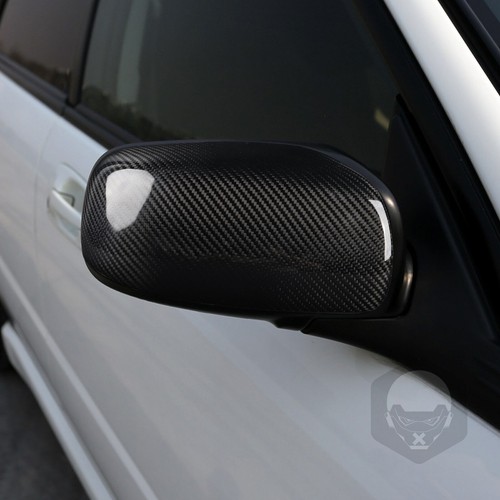 Black Real Carbon Fiber Mirror Cover for 2004 2005 2006 2007 Subaru Impreza WRX - Picture 10 of 21