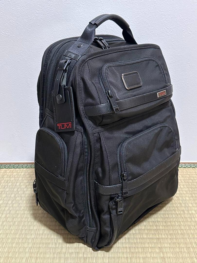 Tumi Alpha 3 Brief Pack Backpack Black Shoulder Bag Business Travel Nylon Outlet View 2