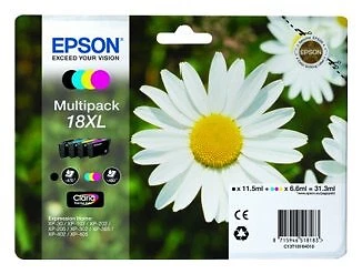 Epson Set cartucce stampante Serie Margherita CLARIA Multipack T18 Xl - Immagine 2 di 2