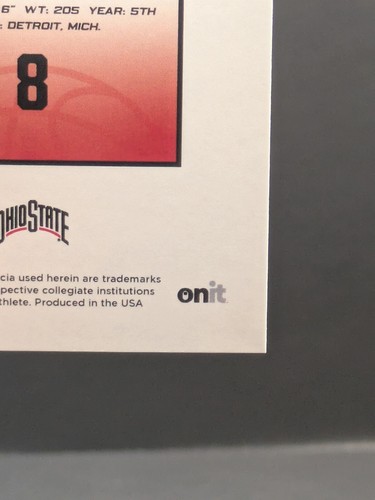2024 Onit Athlete Mican Parrish Ohio State Basketball Holo Icon Series IC-4 - Bild 10 von 10