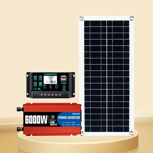 6000W 100A 110V Solarpanel Kit Komplett Solar Stromerzeuger Hausnetzanlage - Bild 20 von 23