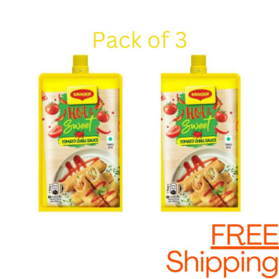 3X MAGGI Tomaten-Chili-Sauce Hot & Sweet, würziger und spritziger Geschmack 7...