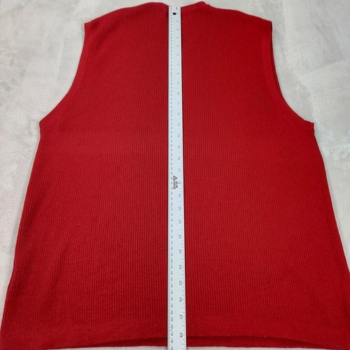 Vintage Eddie Bauer Sweater Vest Mens 2XL Italian Merino Wool Sleeveless Grandpa - Picture 11 of 11
