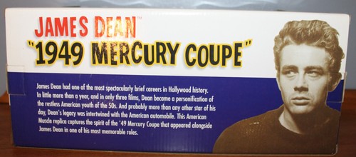 JAMES DEAN 1949 MERCURY COUPE AMERICAN MUSCLE 1:18 SCALE DIE-CAST METAL - Picture 3 of 5