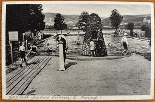 CPA de 1932: Thermal Schwimmbad BAD NIEDERBREISIG.