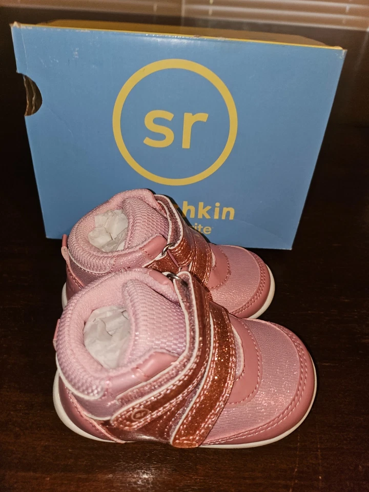 Zapato Stride Rite Babu Niña Bennett Primer Caminante Rosa Talla 4M Nuevo en caja Foto 4 de 4