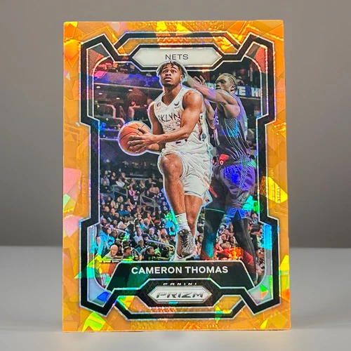 Cameron Thomas Orange Ice Prizm 2023-24 Panini Prizm #113