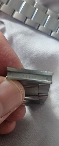 Genuine Rolex Oyster Steel & Polished Centre Bracelet Links 20mm End Link - Picture 5 of 24