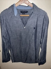 us polo assn- Large- long sleeve button up shirt