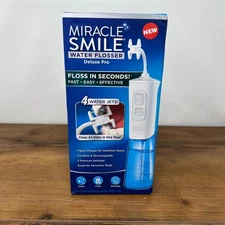 Ontel Miracle Smile Water Flosser Deluxe Pro 4 Flossing Water Jets Cordless NEW