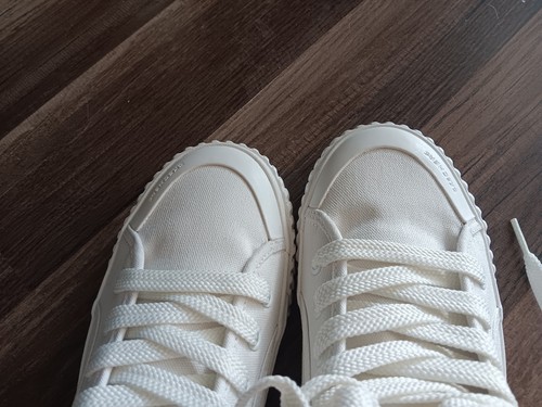 Skechers Womens Street Trax Canvas Hi-Tread Casual Sneakers White SZ 9 NEW - Picture 9 of 11