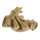  Brass Monkey Statue - Small Animal Portrait for Desktop Art Retro Brass Craft