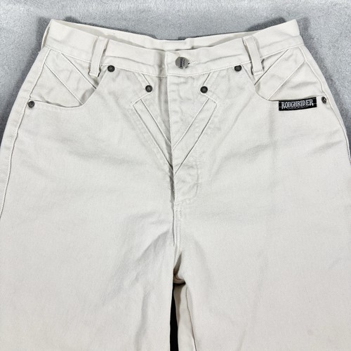 Jeans vintage Roughrider cerchio T donna 9/10 x 36 schiena nuda concho western USA - Foto 1 di 19