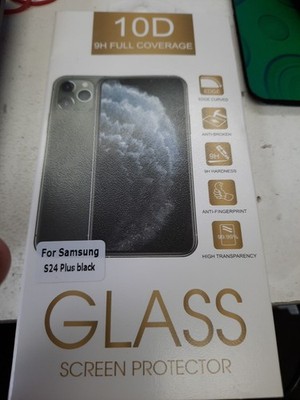 Tempered Glass, Screen Protector 9H 10D Schwarz Für Samsung Galaxy S24 Plus