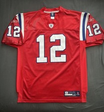 2010 Reebok NFL Authentic Alternate Jersey New England Patriots Tom Brady Sz 48