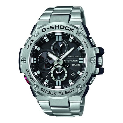Casio G-Shock Schwarzes Zifferblatt Edelstahl 53mm Uhr GST-B100D-1AER