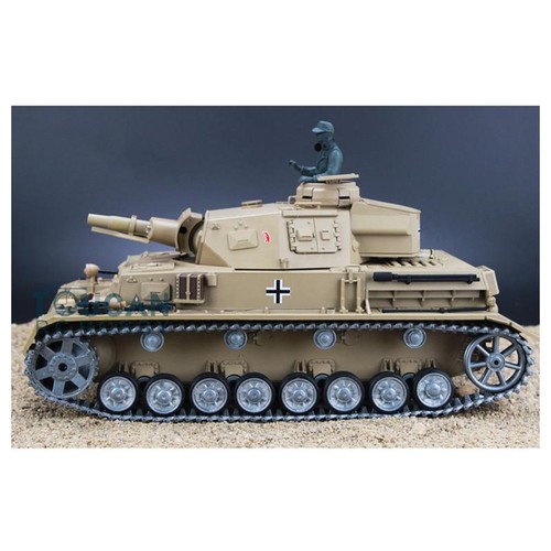 7.0 Henglong 3858 Panzer IV F RTR 1/16 IR BB RC serbatoio 360° torretta binari in metallo - Foto 2 di 4